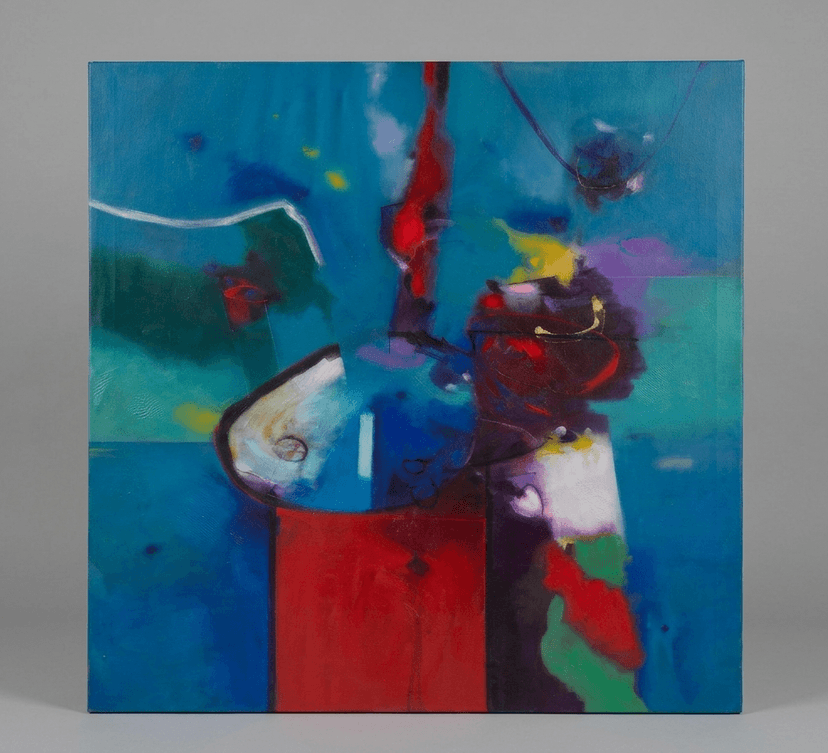 Vitral 2 - Acrílico sobre lienzo - 92 x 92 cm