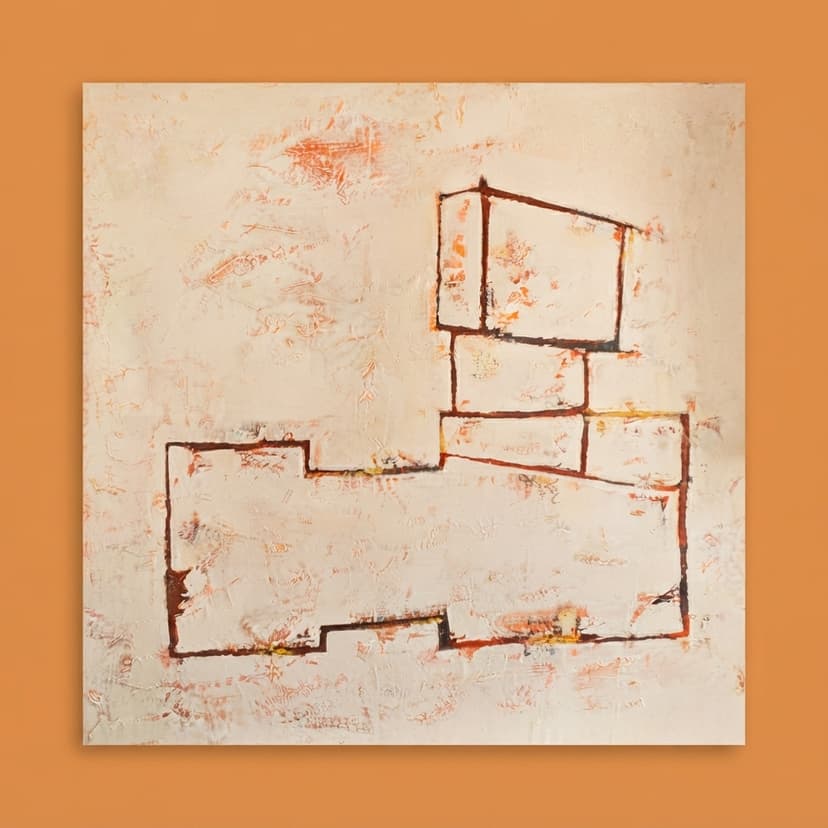 Figura trigonométrica - Acrílico sobre lienzo - 105 x 105 cm