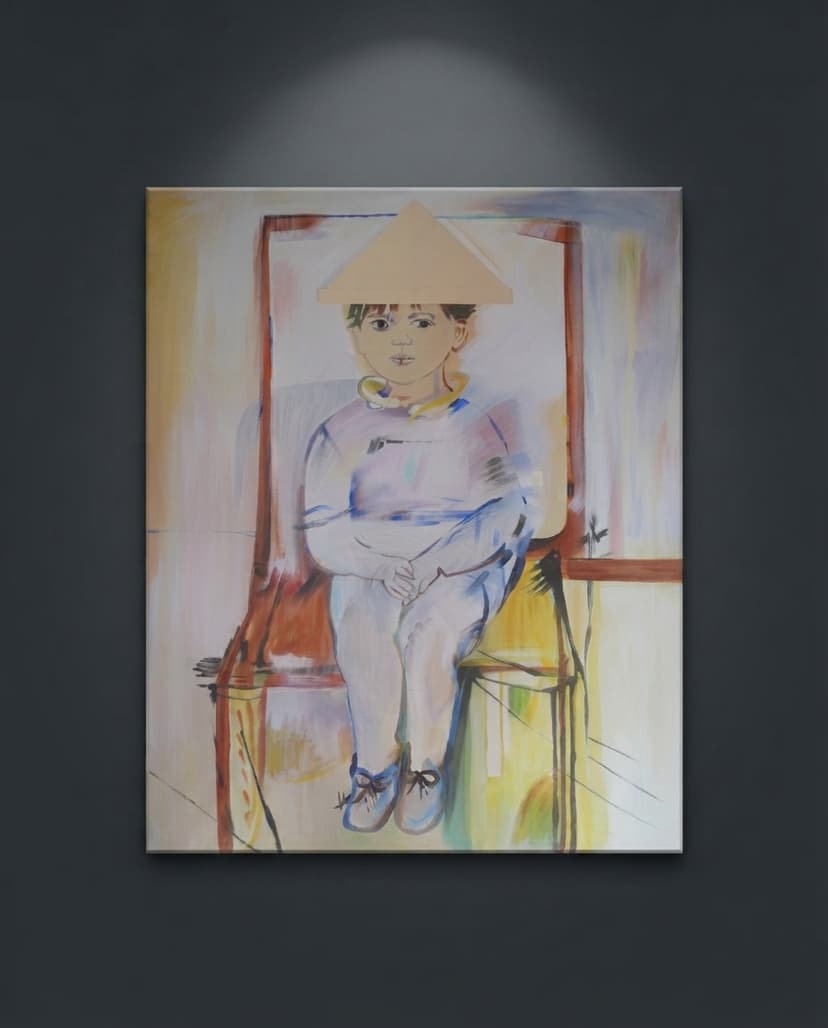 Niño - Óleo sobre lienzo - 73 x 91 cm