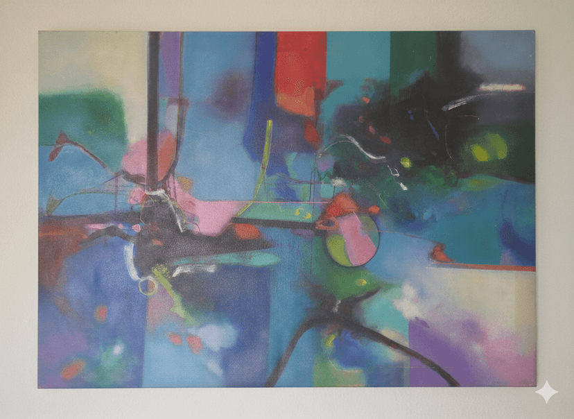 Vitral - Acrílico sobre lienzo - 97 x 70 cm